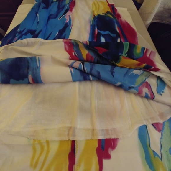 Sleeveless, strapless boho floral party dress - Picture 4 of 8